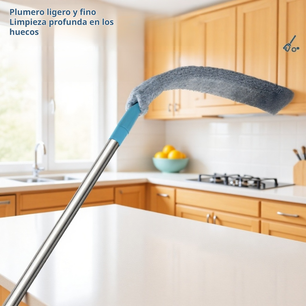 Herramienta de limpieza para eliminar polvo debajo de sofás y camas