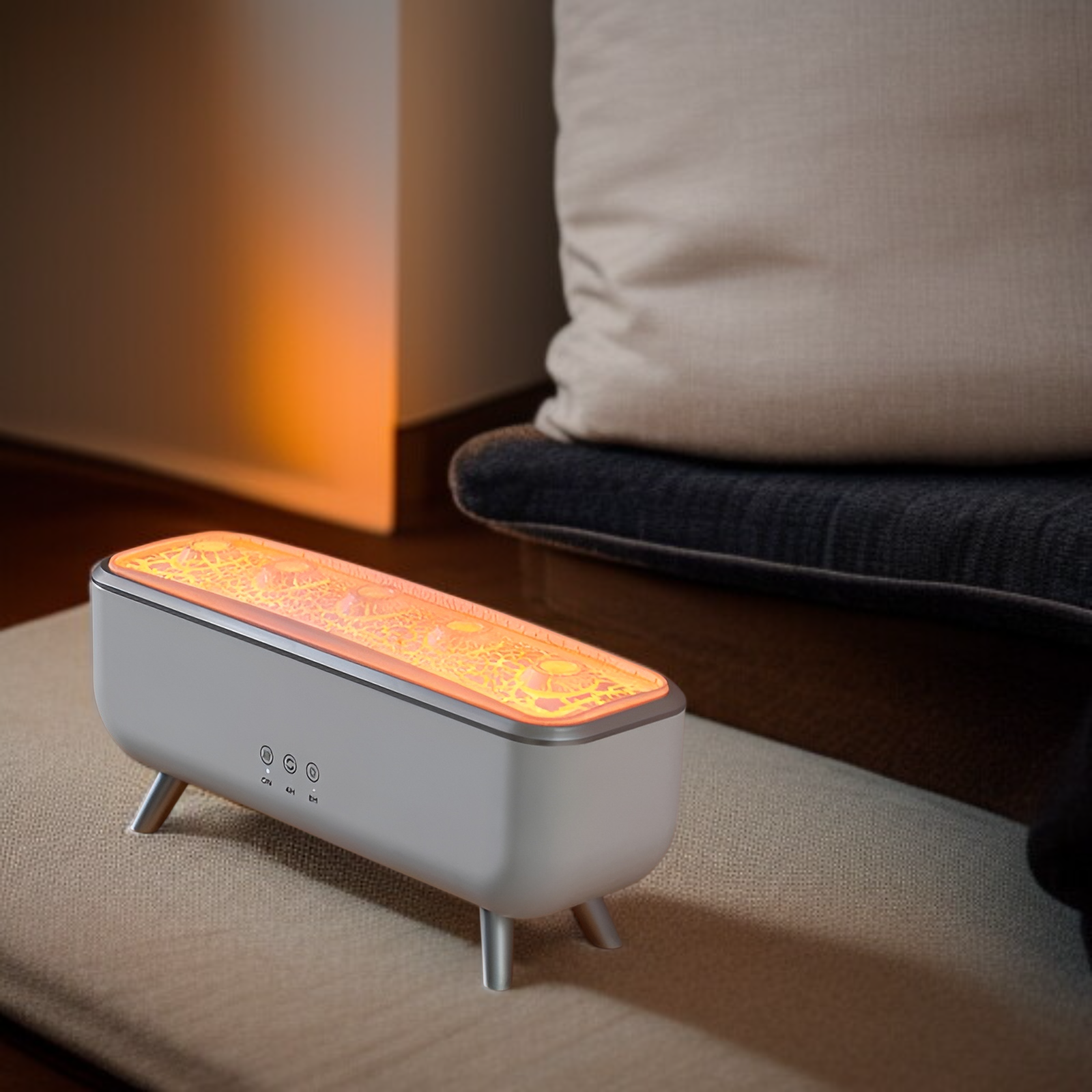 Zvlhčovač vzduchu do ložnice s aromaterapií a hydratační funkcí