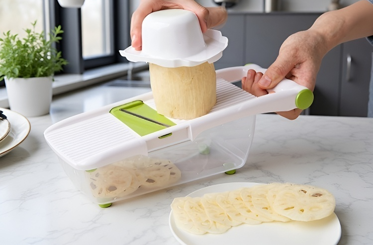 多彩なカットができる野菜カッターのパーツ