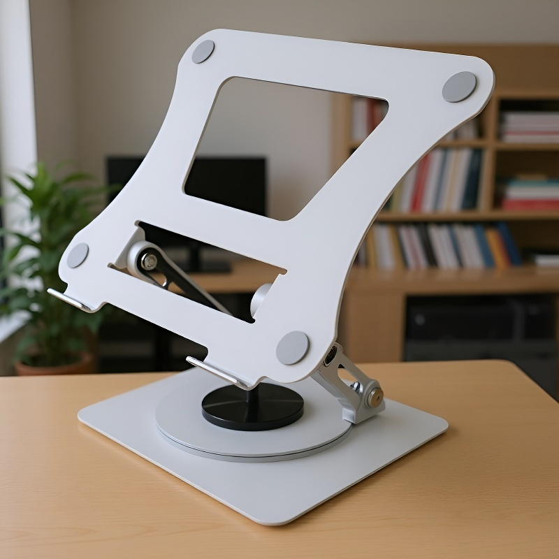 Support d’ordinateur en acier carbone, pliable, surélevé, pour bureau, avec ventilation