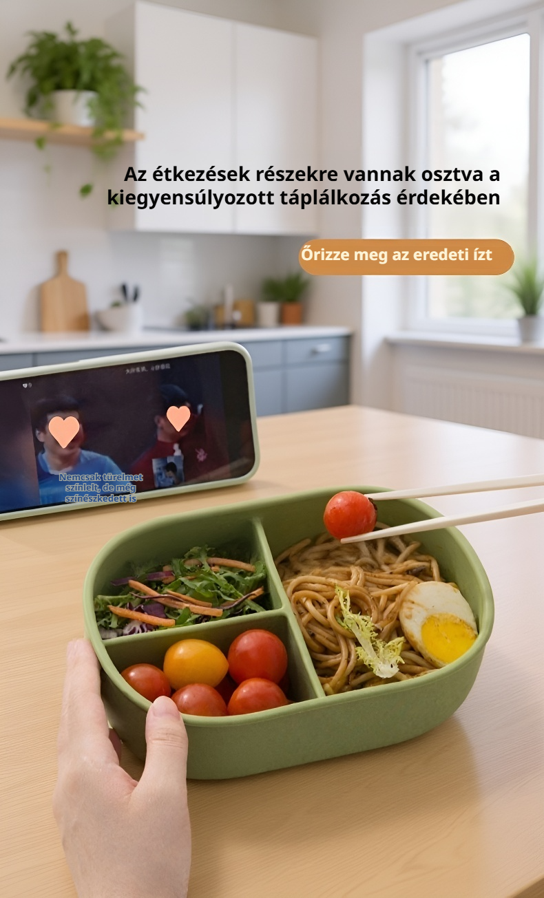 BPA-mentes szilikon doboz friss zöldségekkel