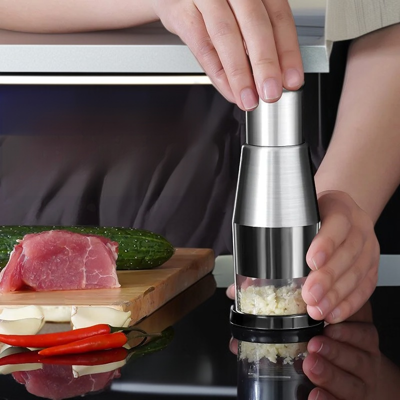 手動みじん切り器 ステンレス製 にんにくみじん切り包丁