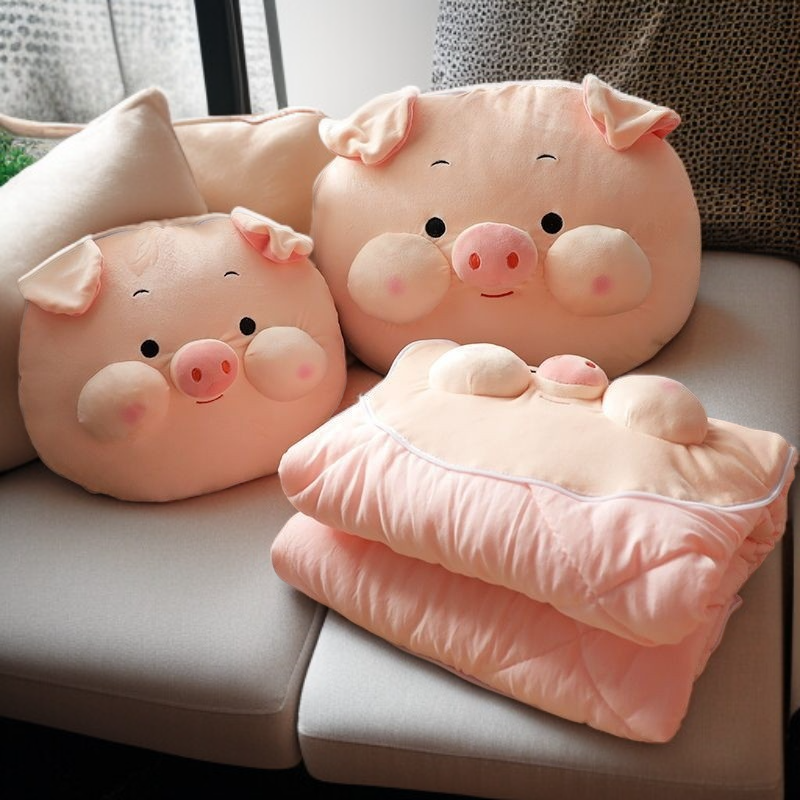 オフィス兼用ランチ枕 エアコン対応 車用クッション 厚手の豚お昼寝枕
