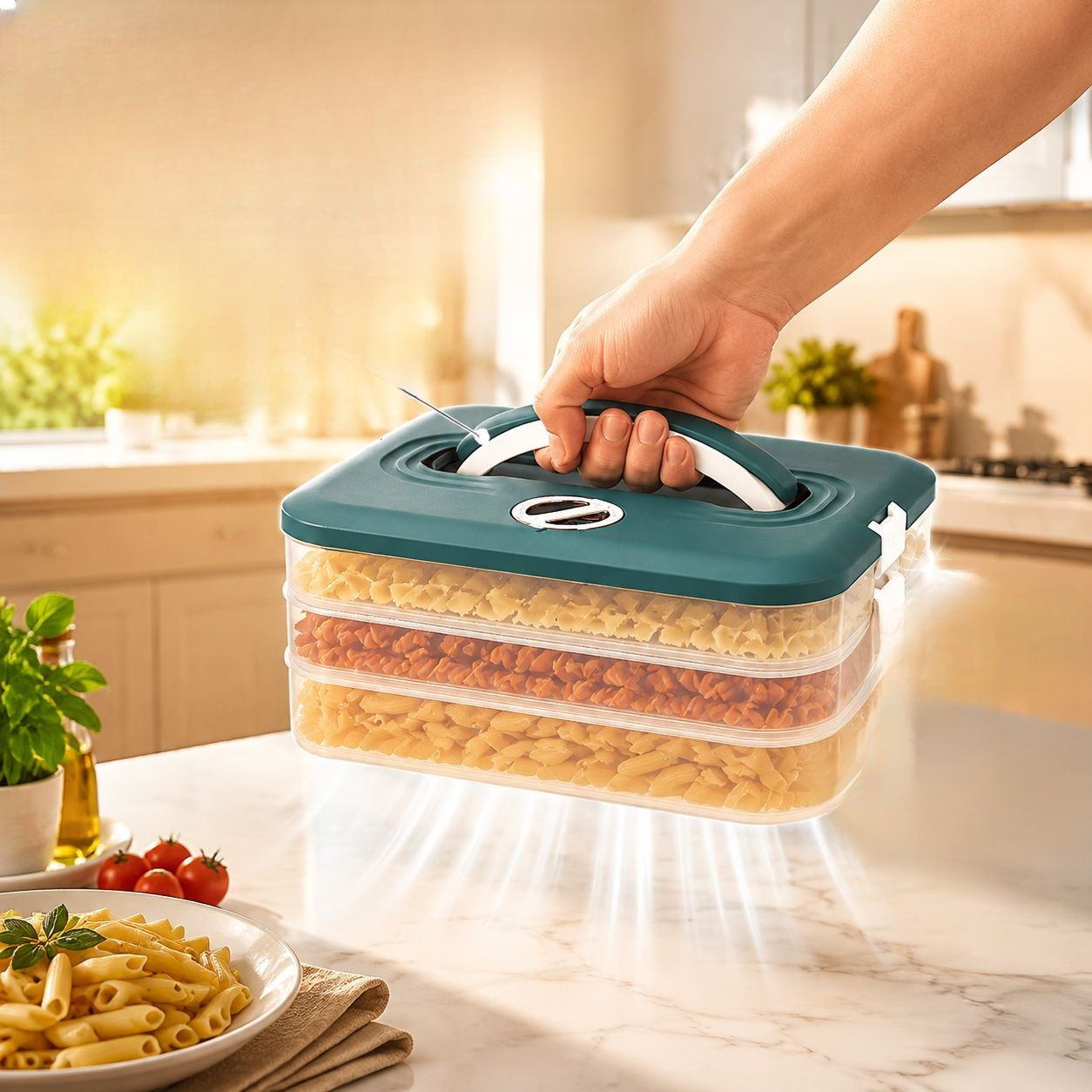 Home Sealed Freezer Food Storage Box for Rapid Freezing