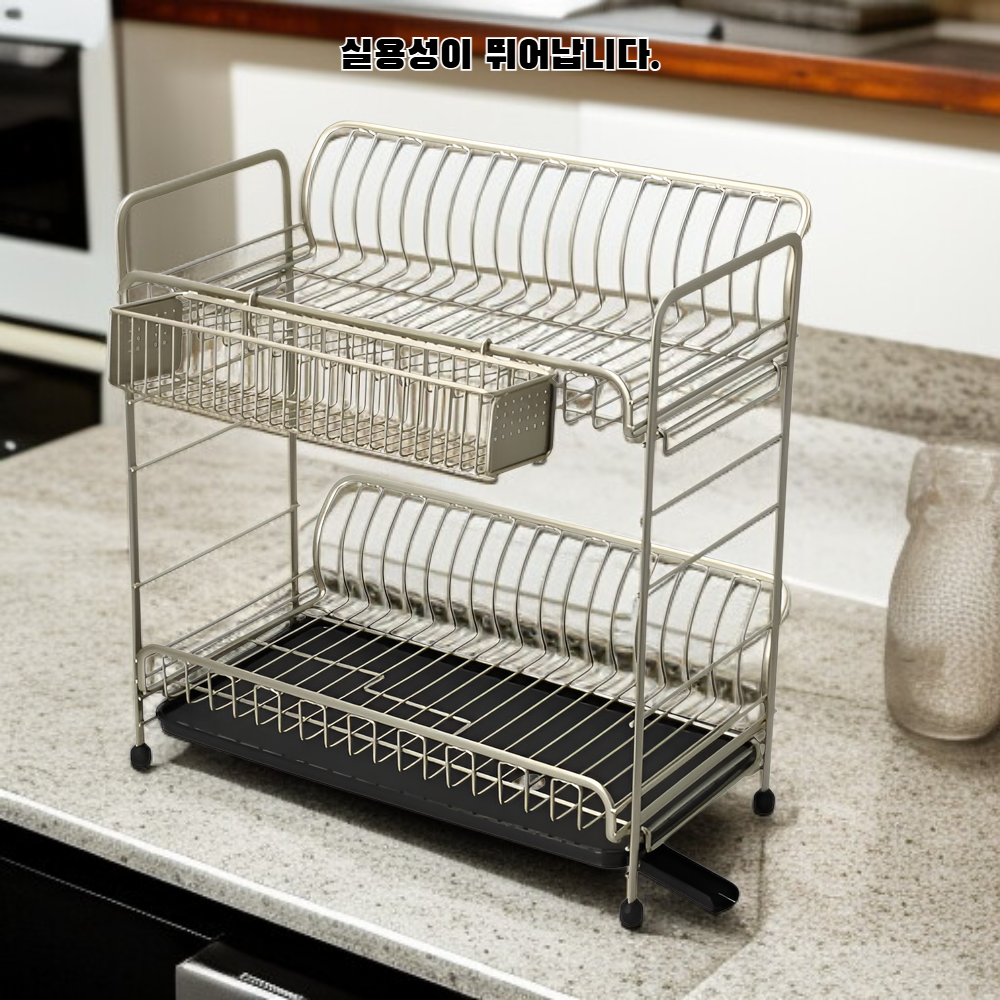 다층 그릇 선반