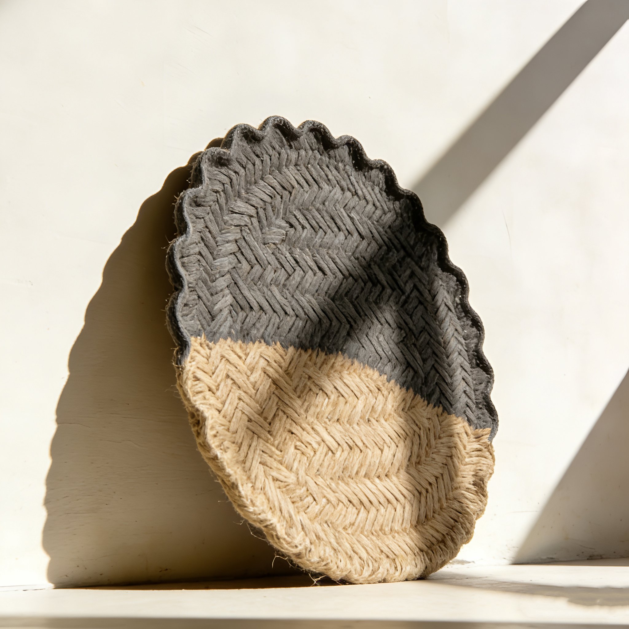 Juego de 5 manteles individuales de yute trenzado