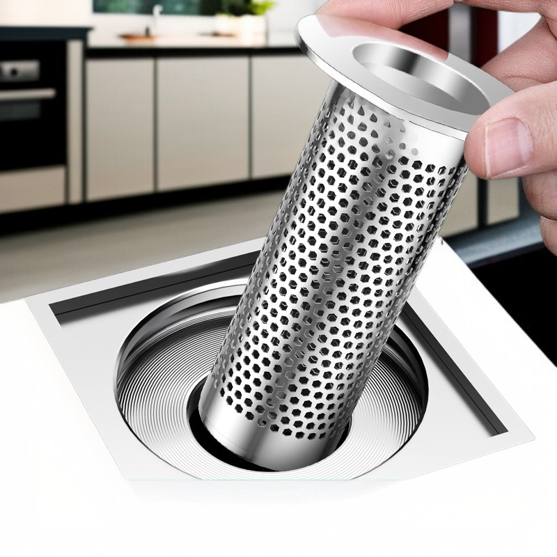 Stainless steel drain strainer for sink and bathroom