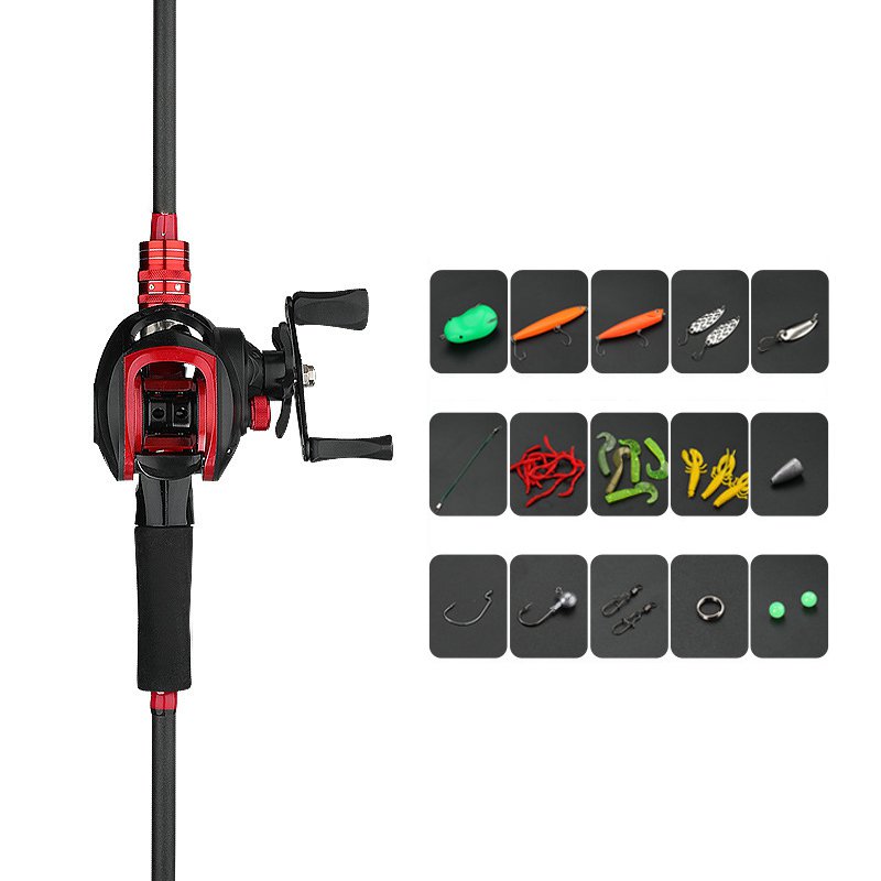 เบ็ดตกปลาคาร์บอนครบชุด