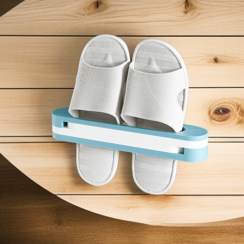 Bathroom Wall-mounted Punch-free Slipper Rack