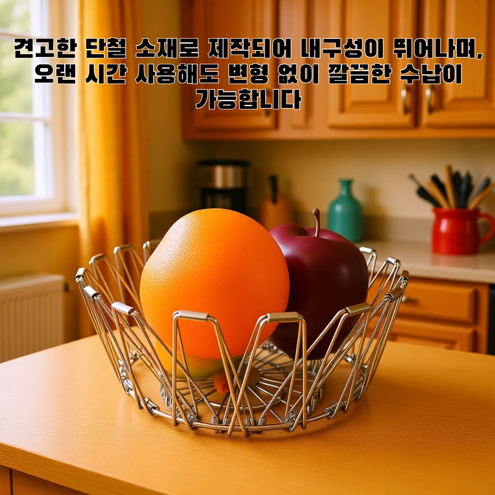 단철 다기능 수납 바구니