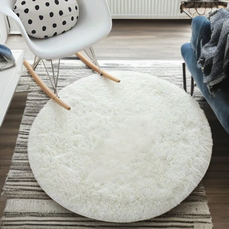 ウルトラソフト プラッシュ 円形ラグ