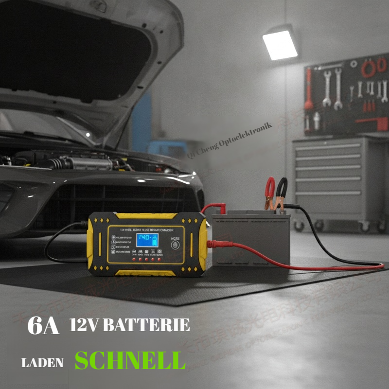 12V vollautomatisches Start-Stopp-Batterieladegerät mit Reparaturfunktion
