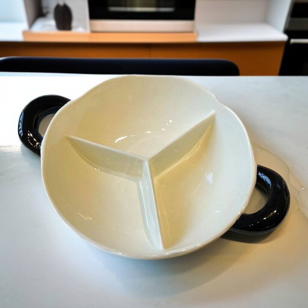 Ceramic Dining Plates with Dividers