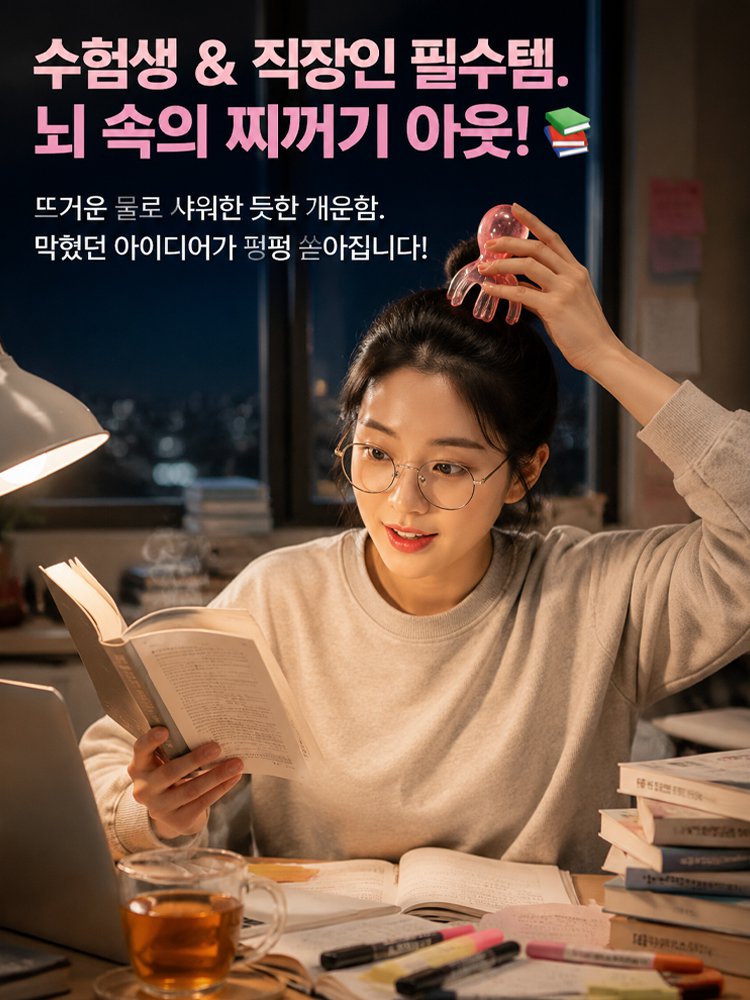 편안한 프리미엄 문어형 경락 마사지 빗