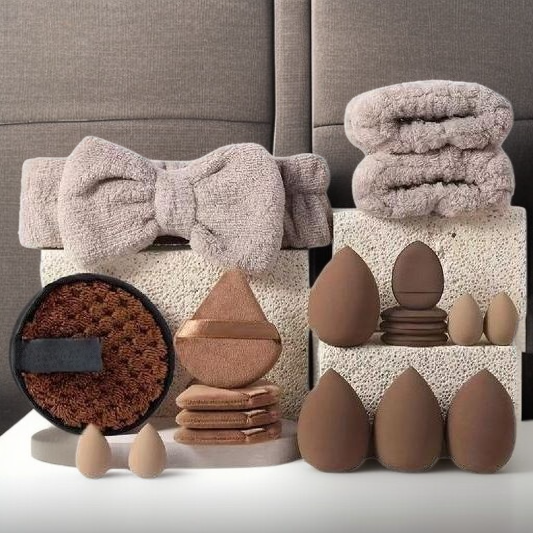 메이크업 퍼프 세트 대형 미용 도구 조합 세트 세안 퍼프