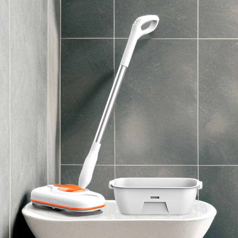  Bezprzewodowy elektryczny mop z podwójnym obrotowym spryskiwaczem