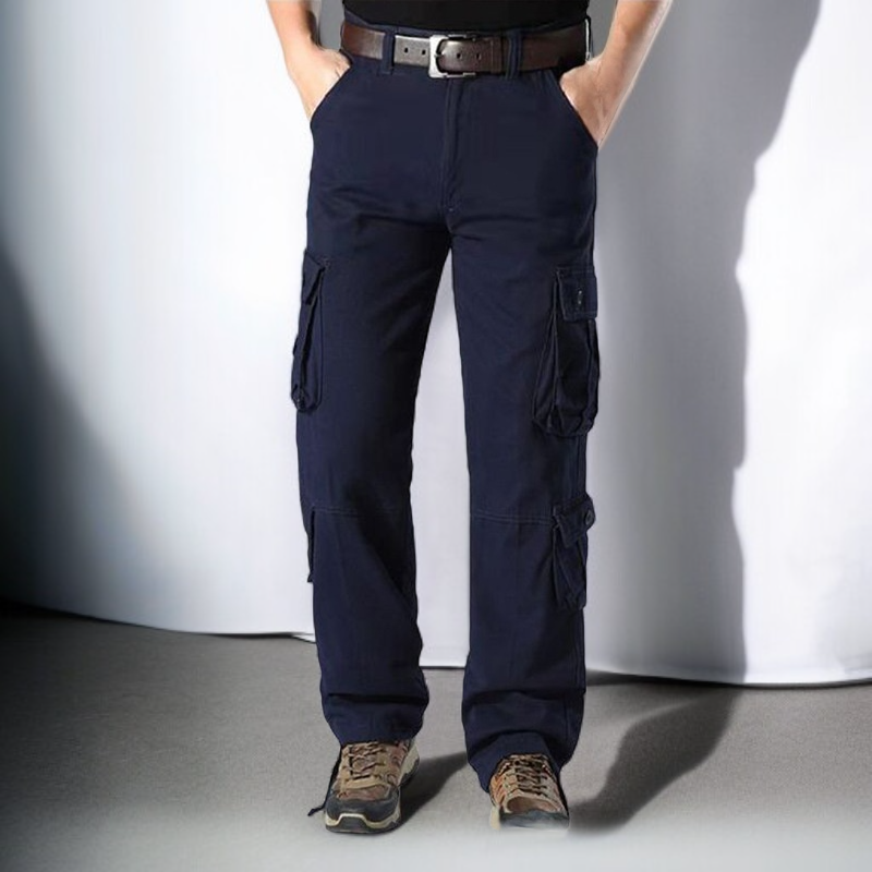 남성 빅사이즈 8포켓 카고 팬츠 와이드 일자 캐주얼 바지