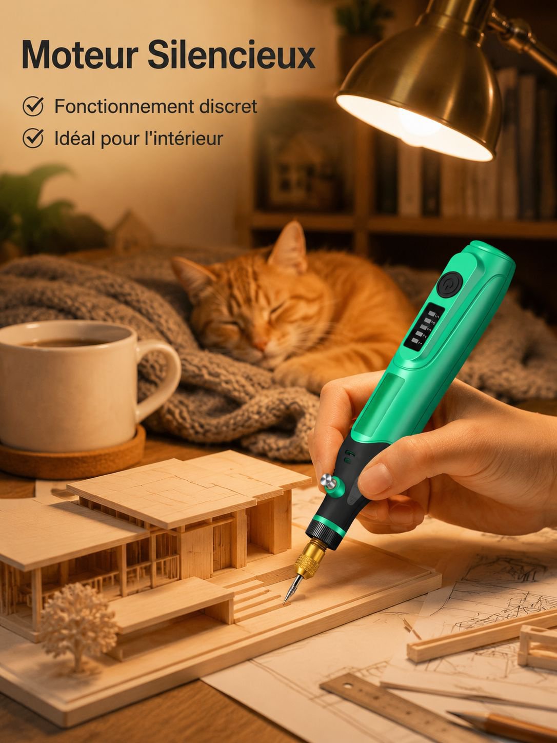Outil de bricolage mini perceuse portable