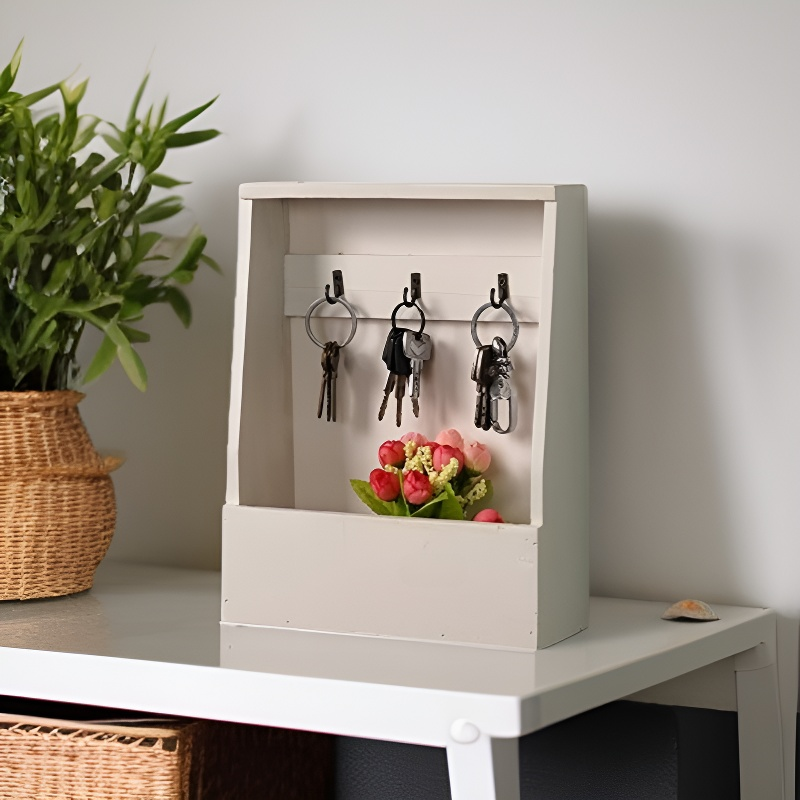 Stylish Entryway Key Organizer, Wall-Mounted Home Decor