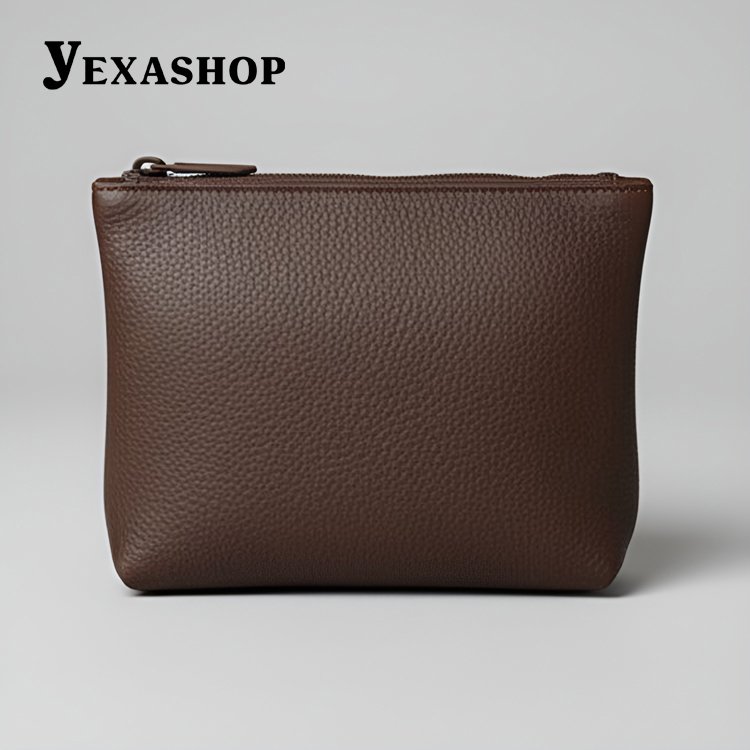 갈색 가죽 보관 가방