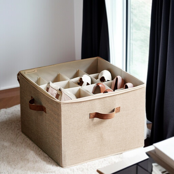 透明折りたたみ収納ボックス 靴箱 防塵靴箱 シューズ収納ボックス