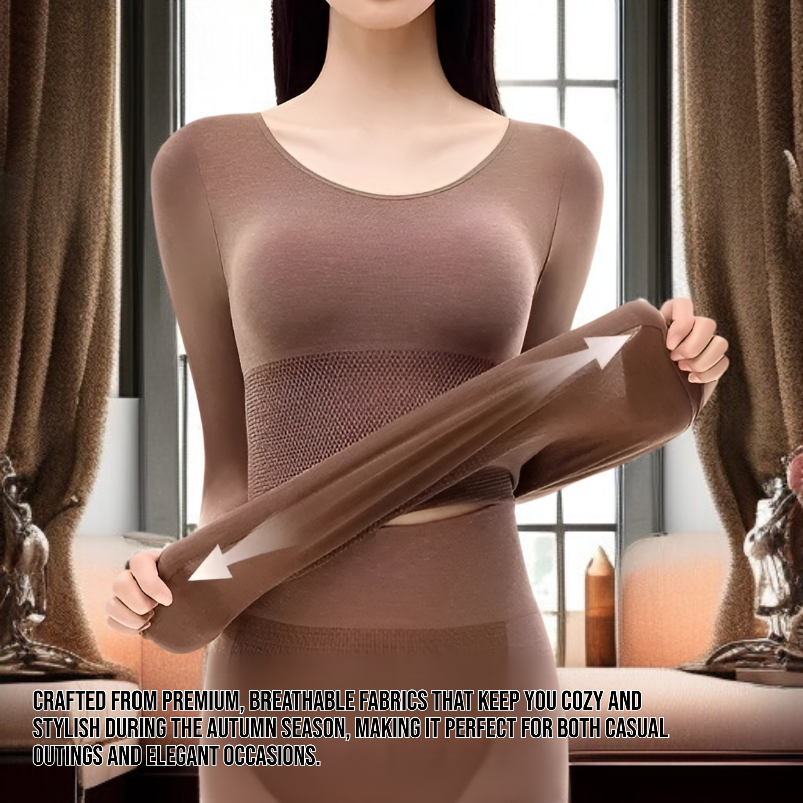 Women's body shaping and beauty autumn clothing and pants set