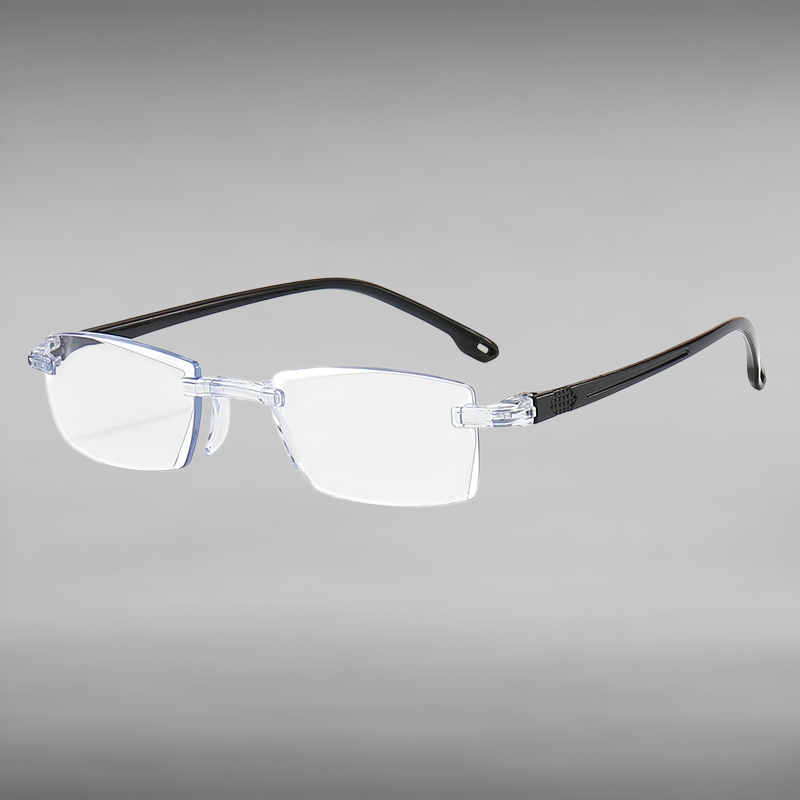 Unisex High-Definition Frameless Blue Light Blocking Reading Glasses