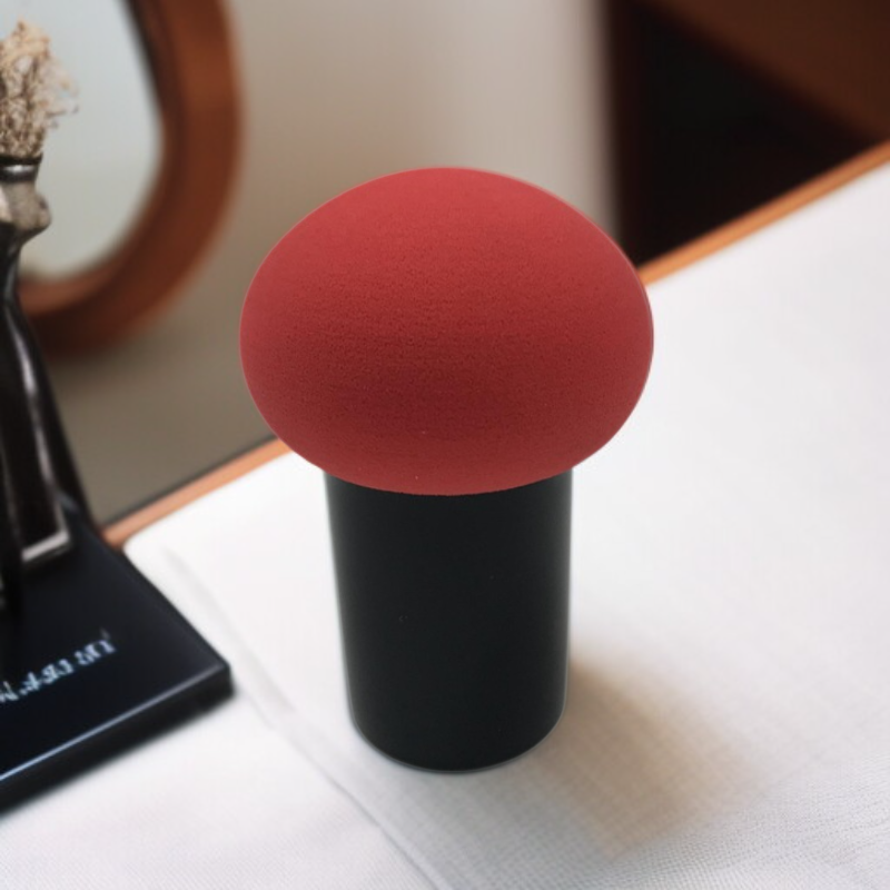 彩妝蘑菇頭粉撲