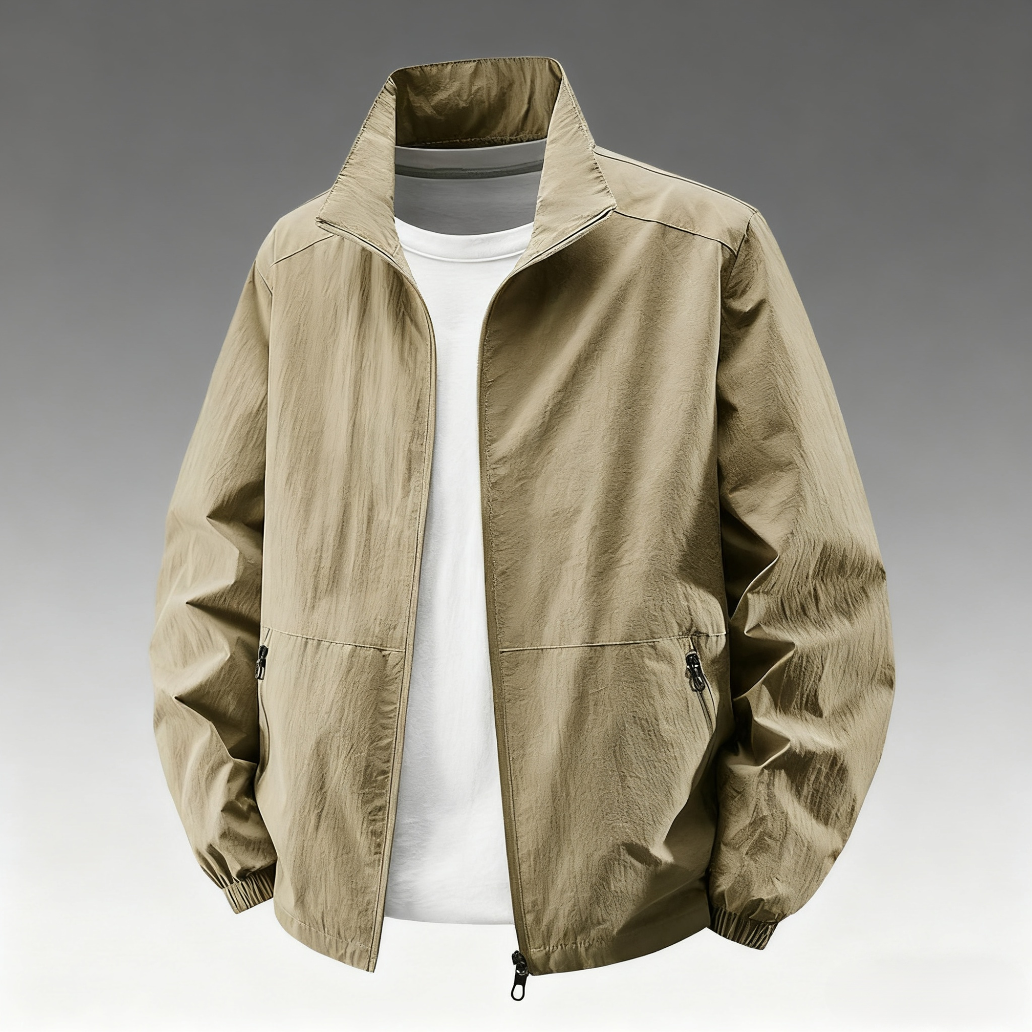 Bequeme Freizeitjacke für den Herbst in Grau