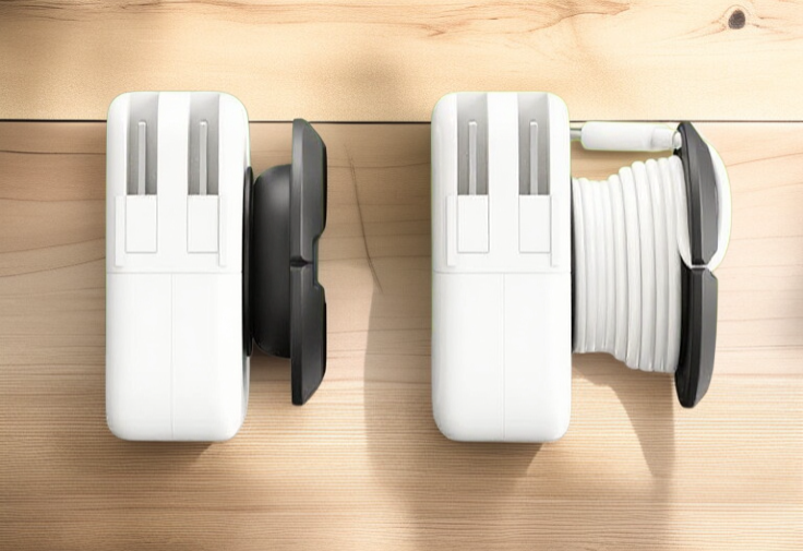 Flexibler Kabelwickler für verschiedene Ladekabel