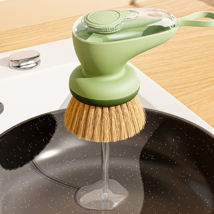 廚房按壓式出液洗碗刷