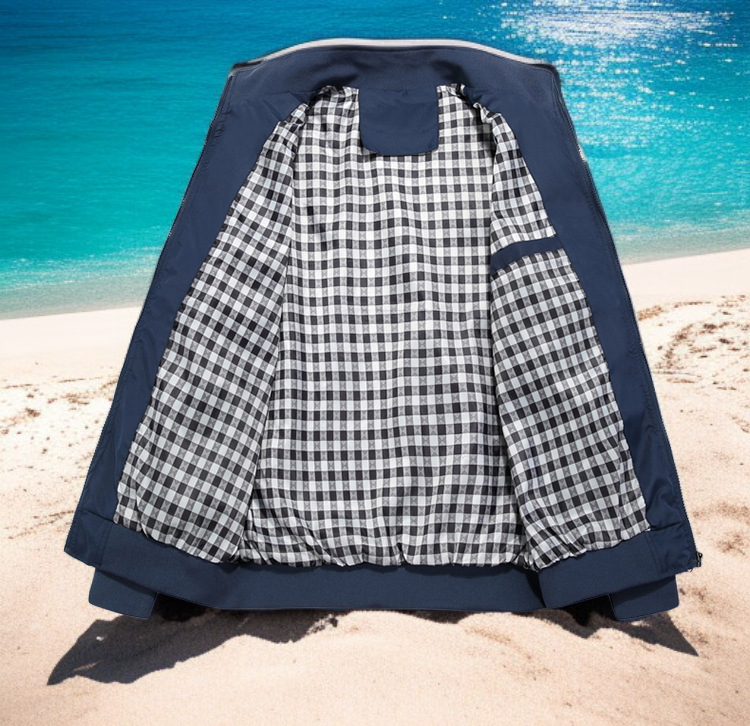 남성용 캐주얼 코트 옆모습