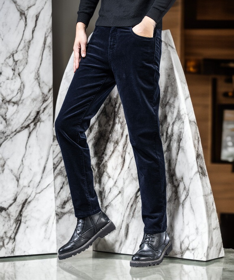 スタイリッシュな紳士用フリースパンツ