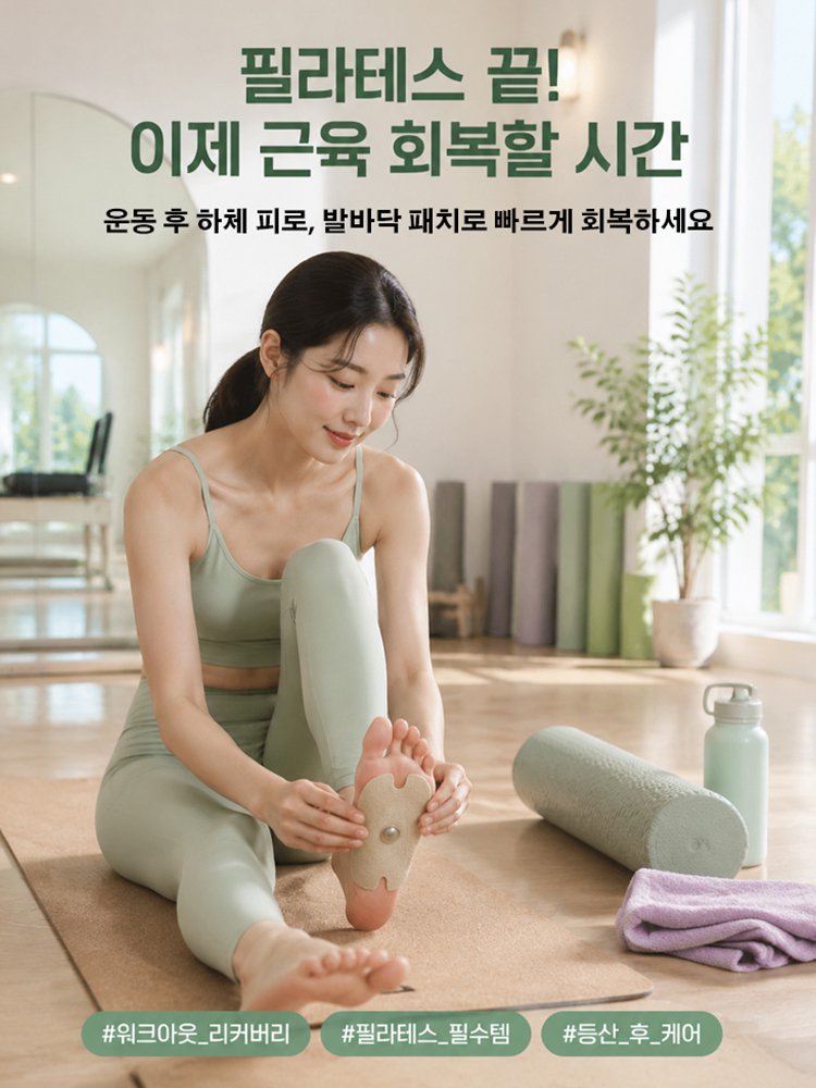 피로한 근육 케어 발 통증 완화 패치