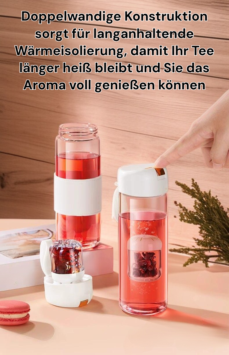 Magnetische Teetasse mit hoher optischer Qualität auf weißem Hintergrund