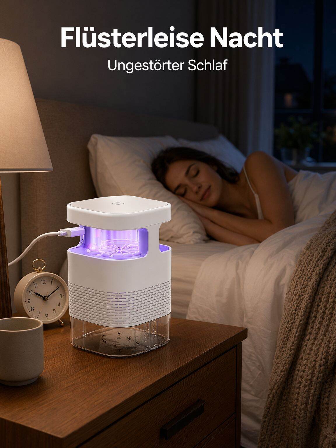 Biomimetische UV-Mückenfalle mit Ansaugfunktion