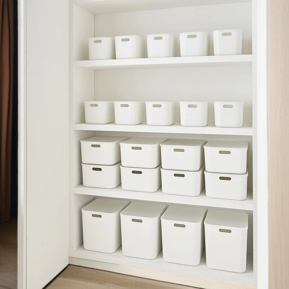 위즈홈 국내생산 그라미 리빙박스 펜트리 수납함 수납정리함 4개