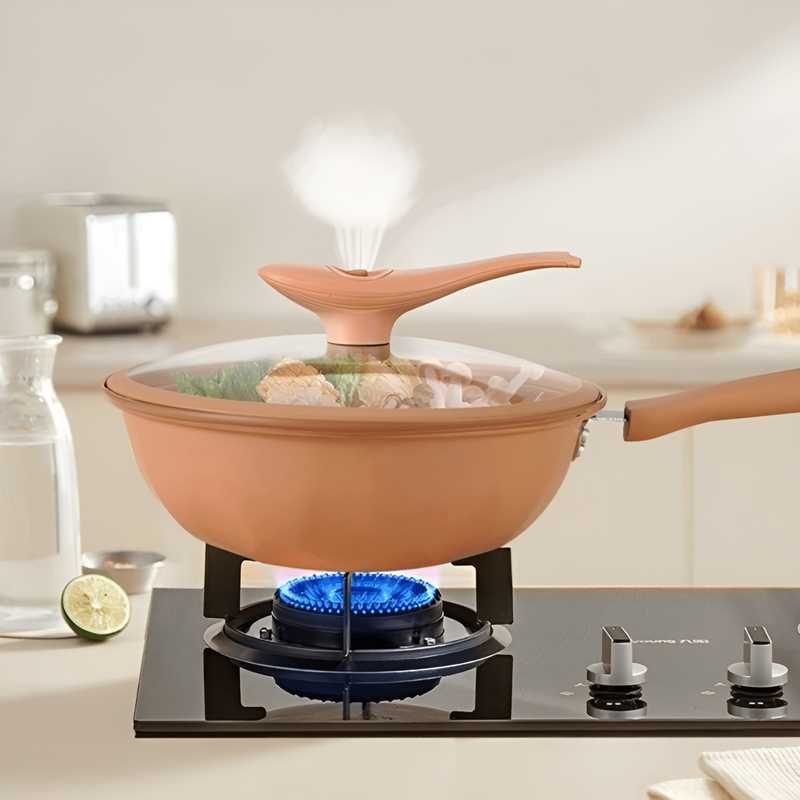 กระทะทอดเคลือบกันติดแรงดันไมโคร