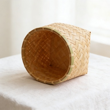 ナチュラル竹かご