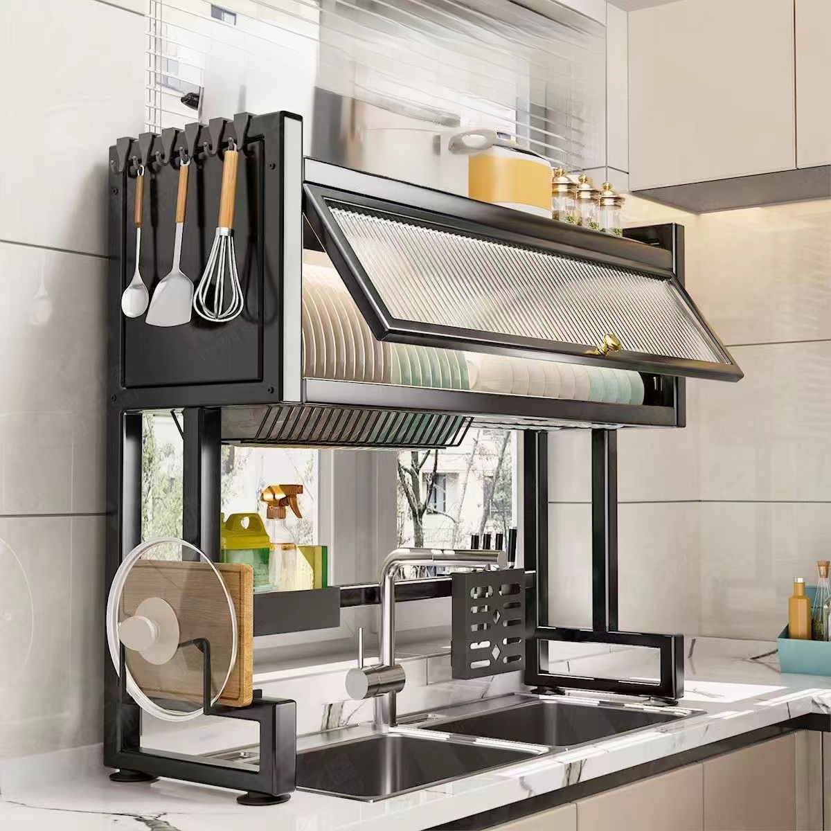 Three-Tier Kitchen Sink Drain Rack