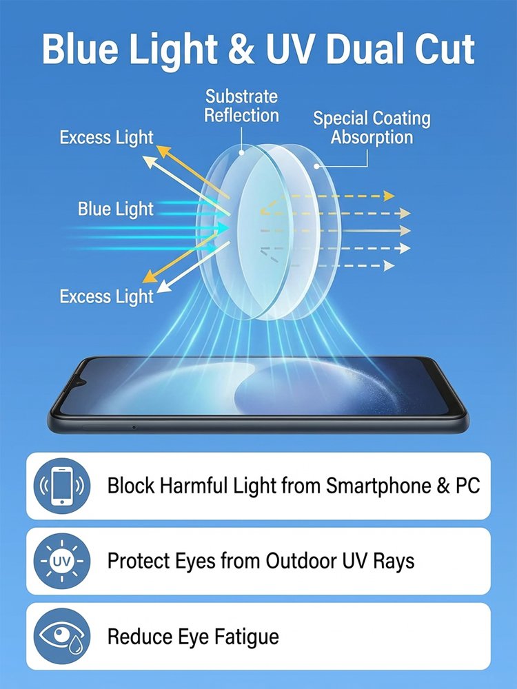 Photochromic Anti-Blue Light Reading Glasses