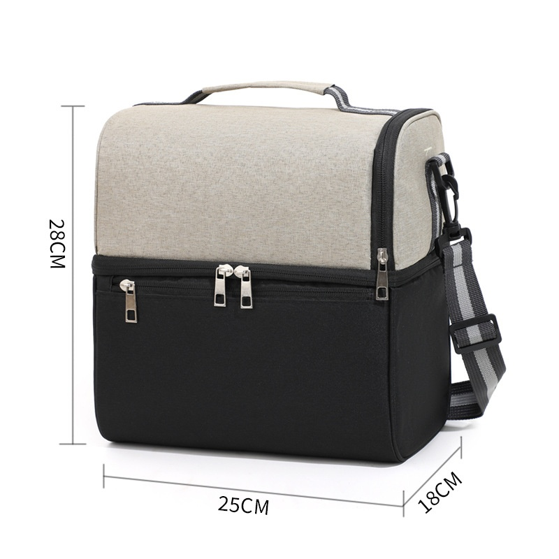 Sac à déjeuner bicolore