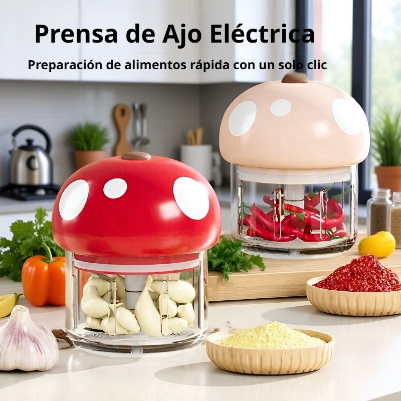 Picadora de ajo eléctrica inalámbrica