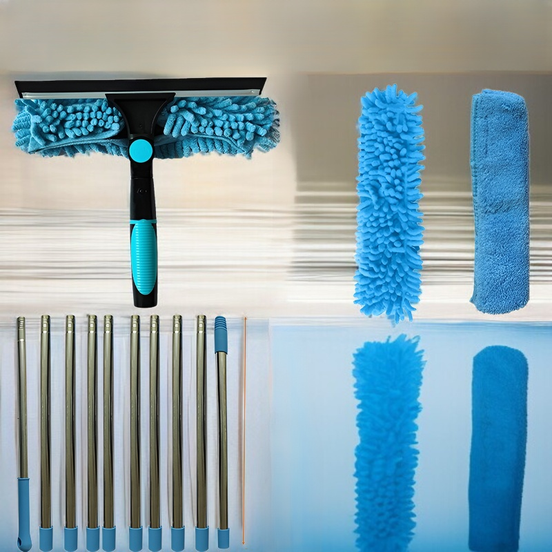 JMY Zwei-in-Eins-Fensterreinigungsschaber Glasreinigung Artefaktreinigung spezielles doppelseitiges 