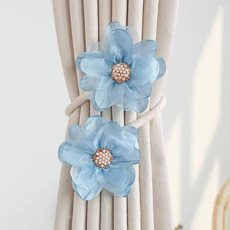 歐根紗布藝葡萄高級感手工柔軟窗簾