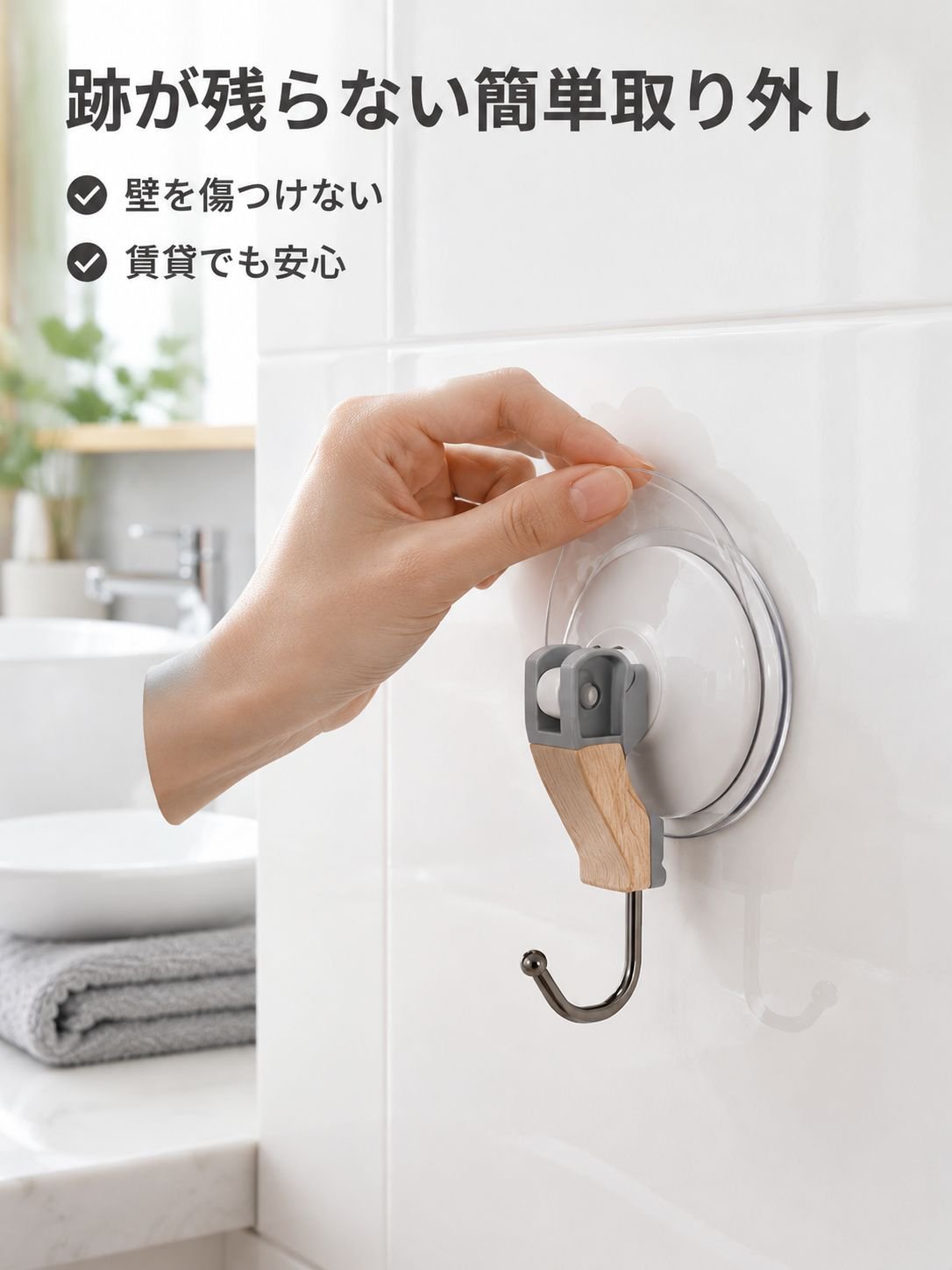 耐荷重性に優れた高品質フック