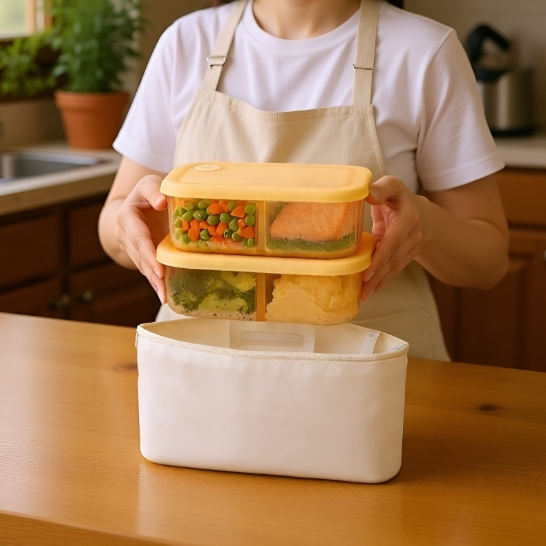 밀폐 뚜껑이 있는 식품 칸막이 용기