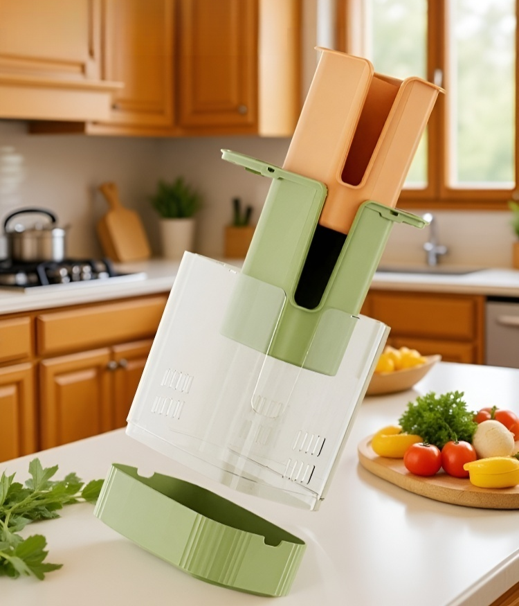 省スペース包丁収納ラックのアップ写真