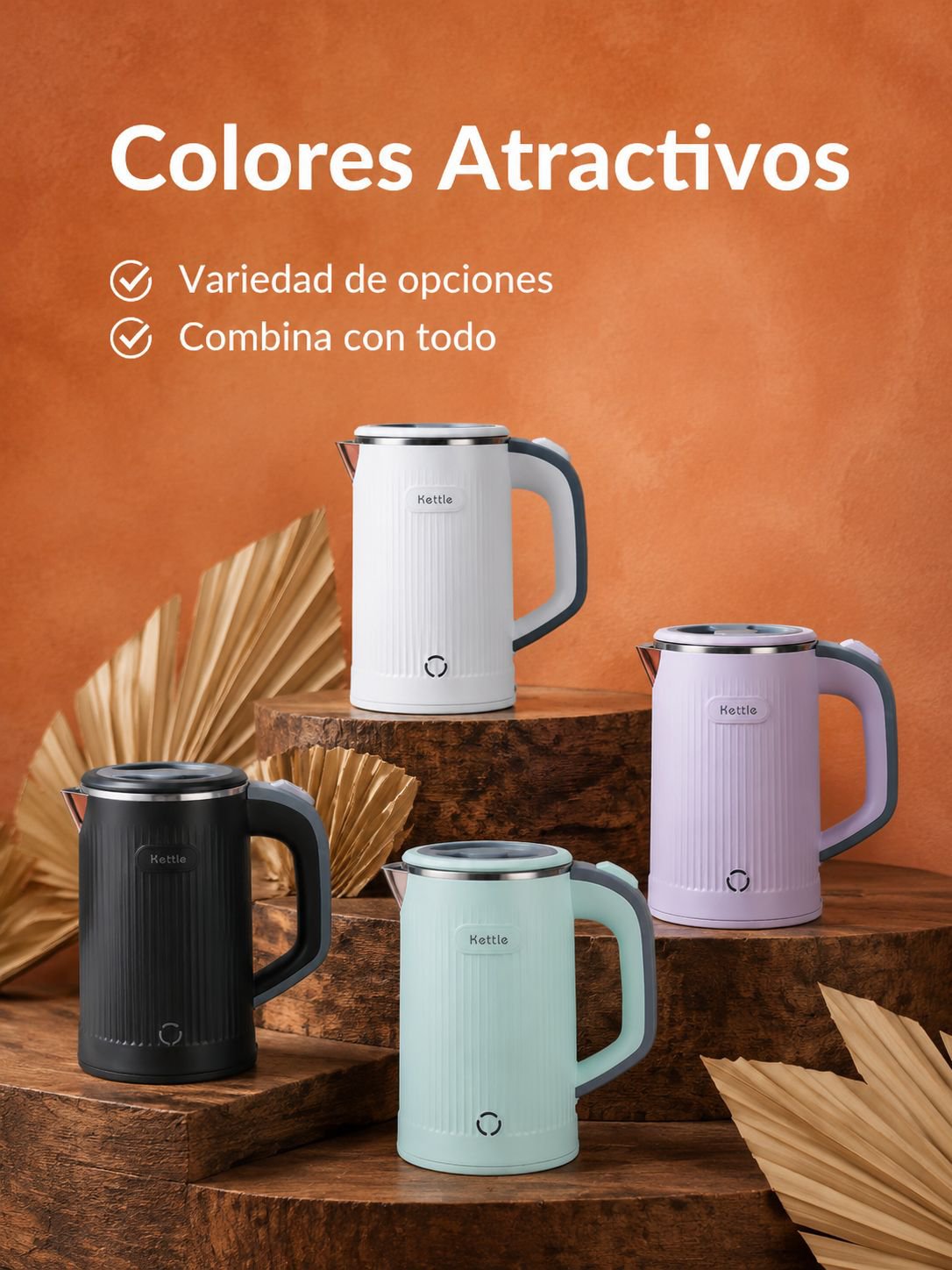 Hervidor de agua automático con apagado y función de mantener caliente para el hogar