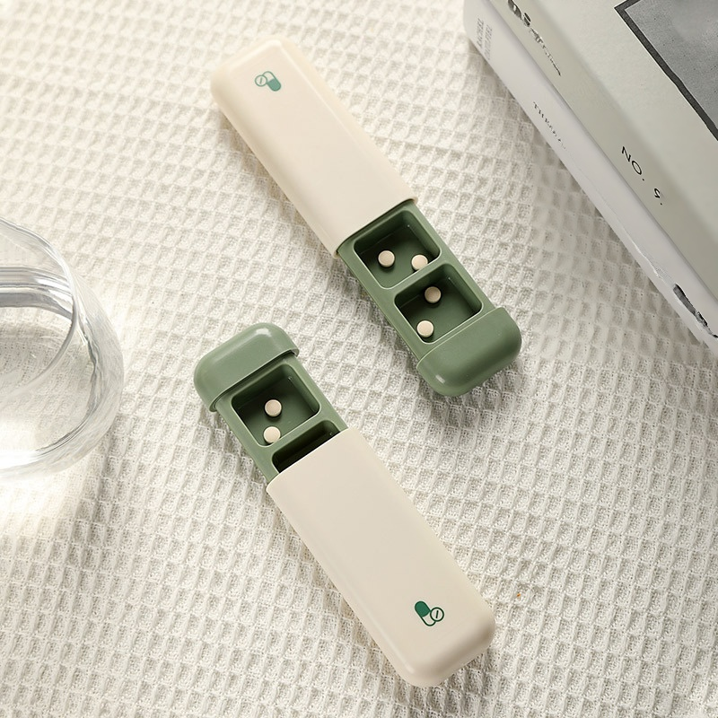 กล่องเก็บยาอเนกประสงค์ กล่องเก็บเครื่องประดับกันฝุ่นแบบพกพา